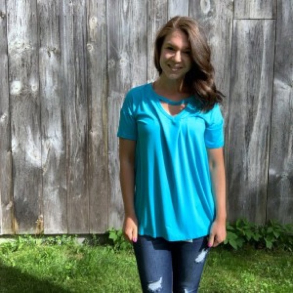 Key to my heart top BLUE